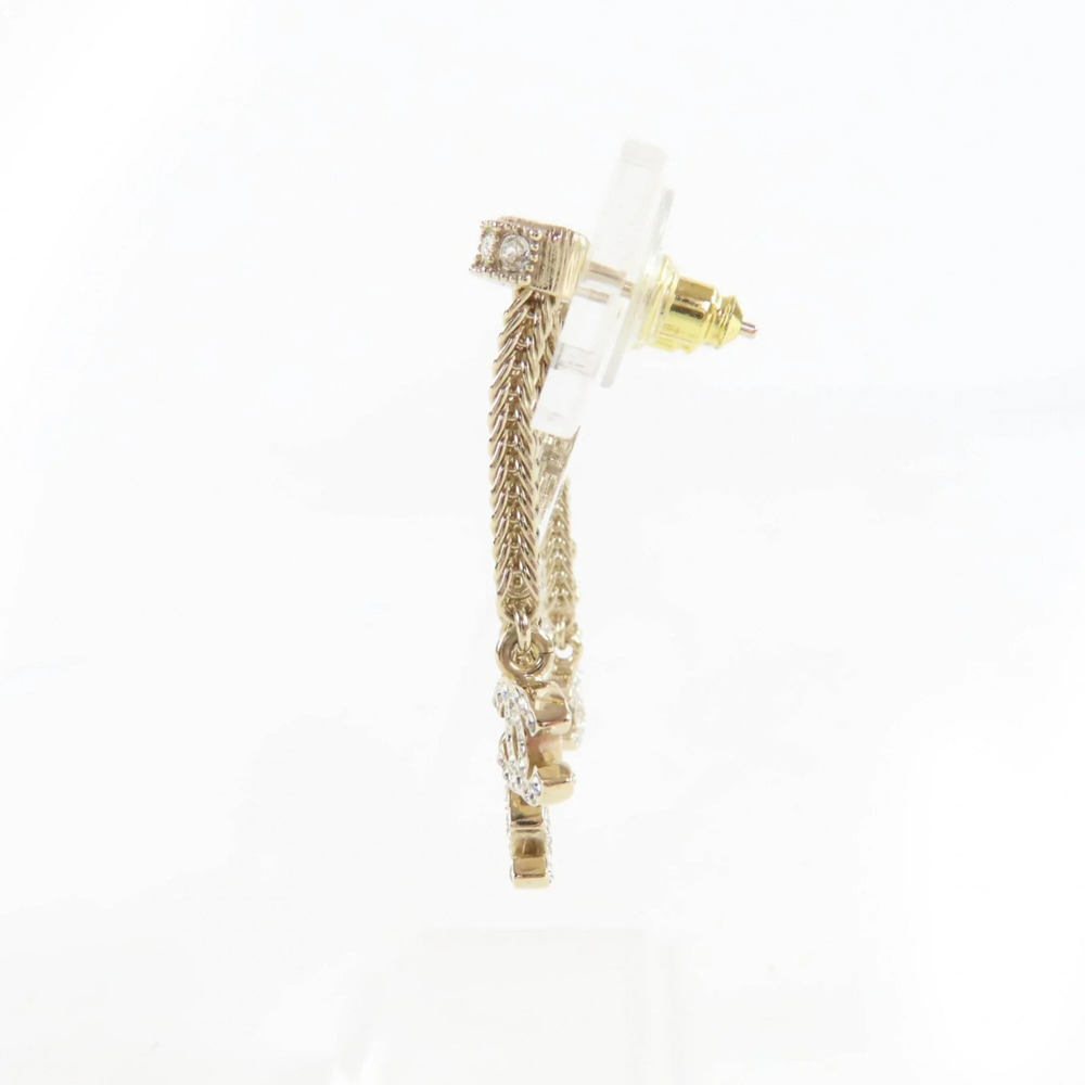 CHANEL Authentic Gold Logo Earrings - Picture 3 of 8